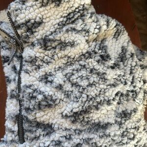 Cozy Gray and White Women's Sweater